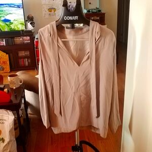 10/$10   Wilfred Grey Cold Shoulder Top 1X